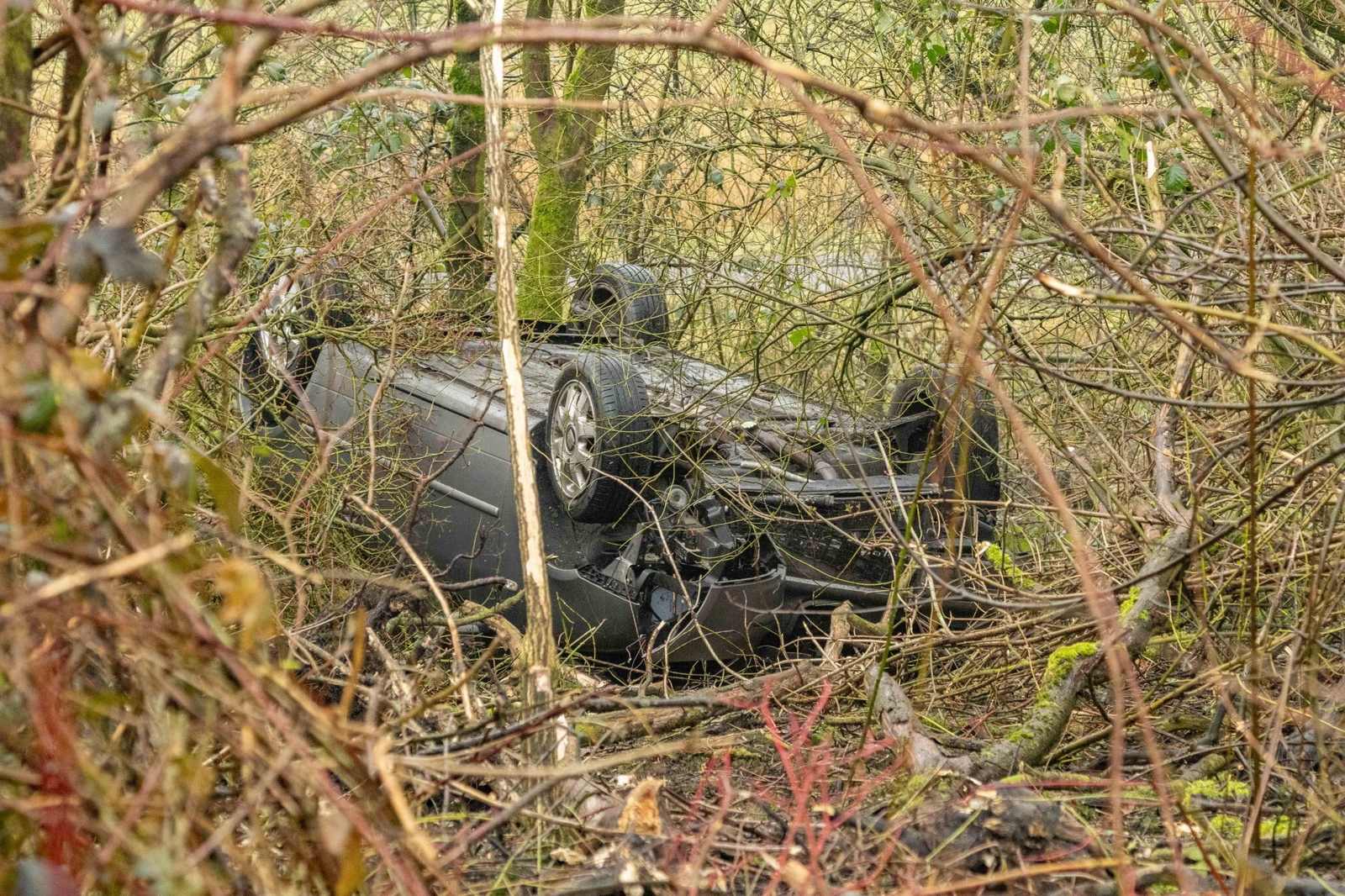 Automobilist vlucht na ongeval op N354 bij Idaerd