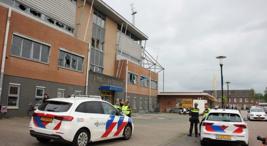Ravage in oude Cambuurstadion in Leeuwarden door groep vandalen