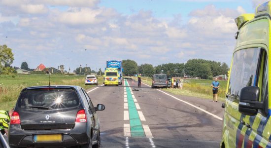 Gewonde bij ongeval N359 Spannum na mislukte inhaalpoging