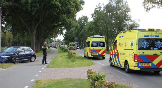 Meerdere gewonden bij frontale botsing op N369 bij Kootstertille