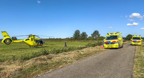 Fietser ernstig gewond na val in Steggerda