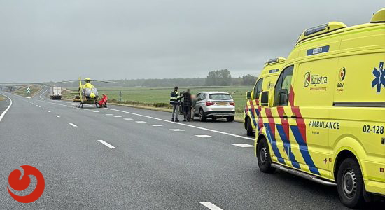 Ernstig ongeval op A6 bij Scharsterbrug weg dicht