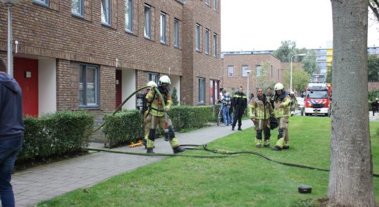 Rookontwikkeling in woning door pannetje op vuur in Leeuwarden