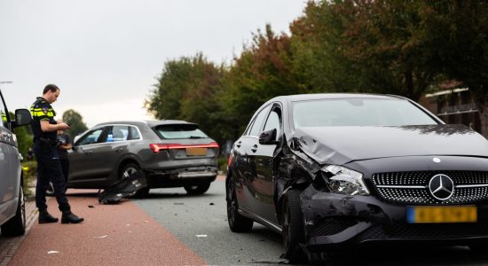 Forse schade bij aanrijding in Heerenveen