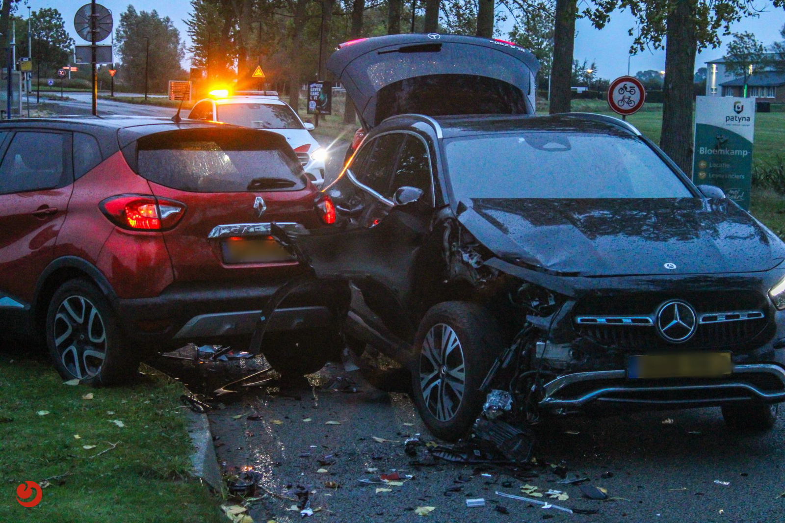 Auto’s in botsing Bolsward