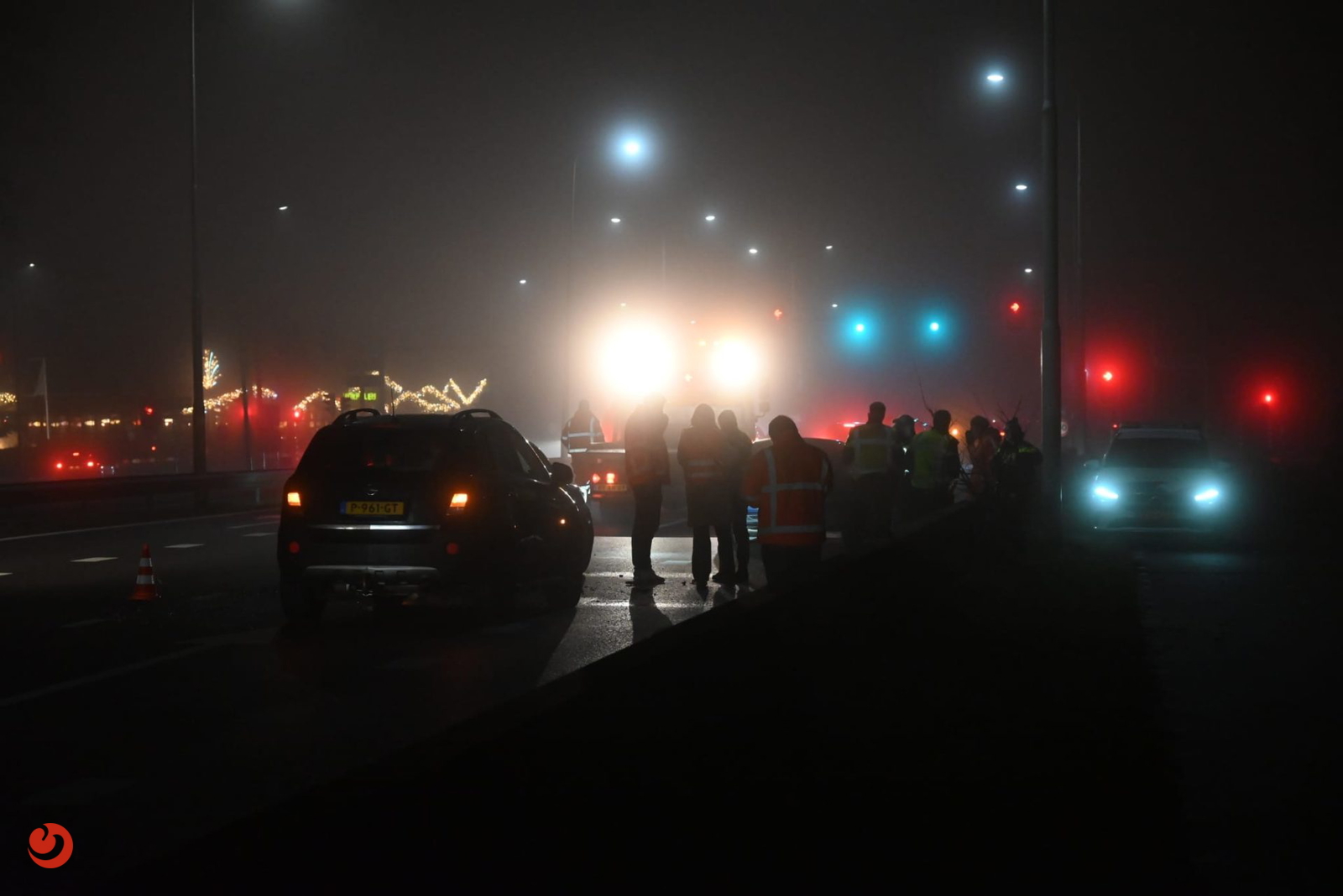 Forse kop-staart aanrijding voor verkeerslichten N355 Ryptsjerk