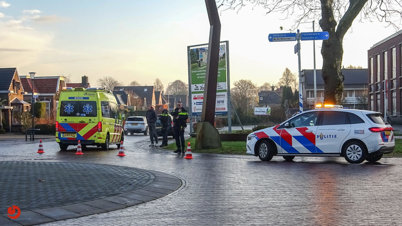 Fietser gewond na botsing in Damwald