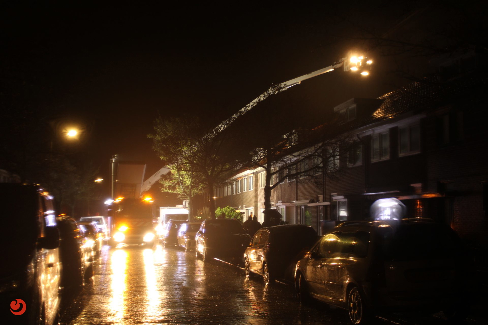 Woningbrand door geiser in Sneek