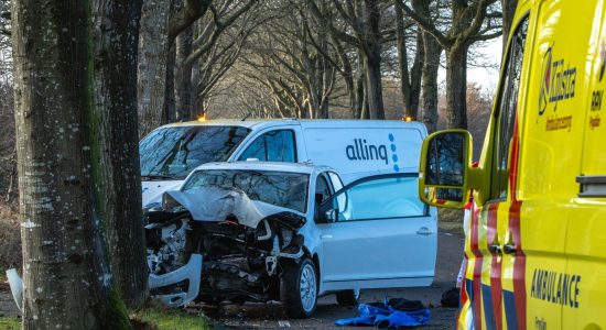 Automobilist gewond na botsing tegen boom Elsloo
