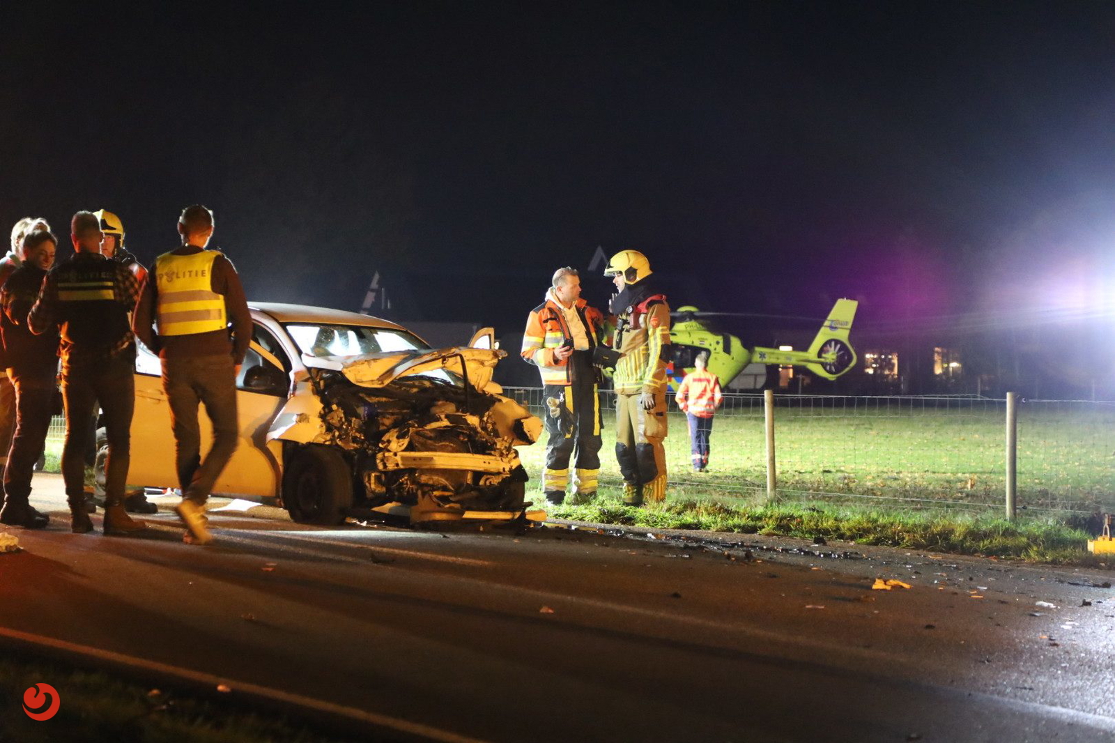 Ernstig verkeersongeval op De Scheiding bij Surhuisterveen