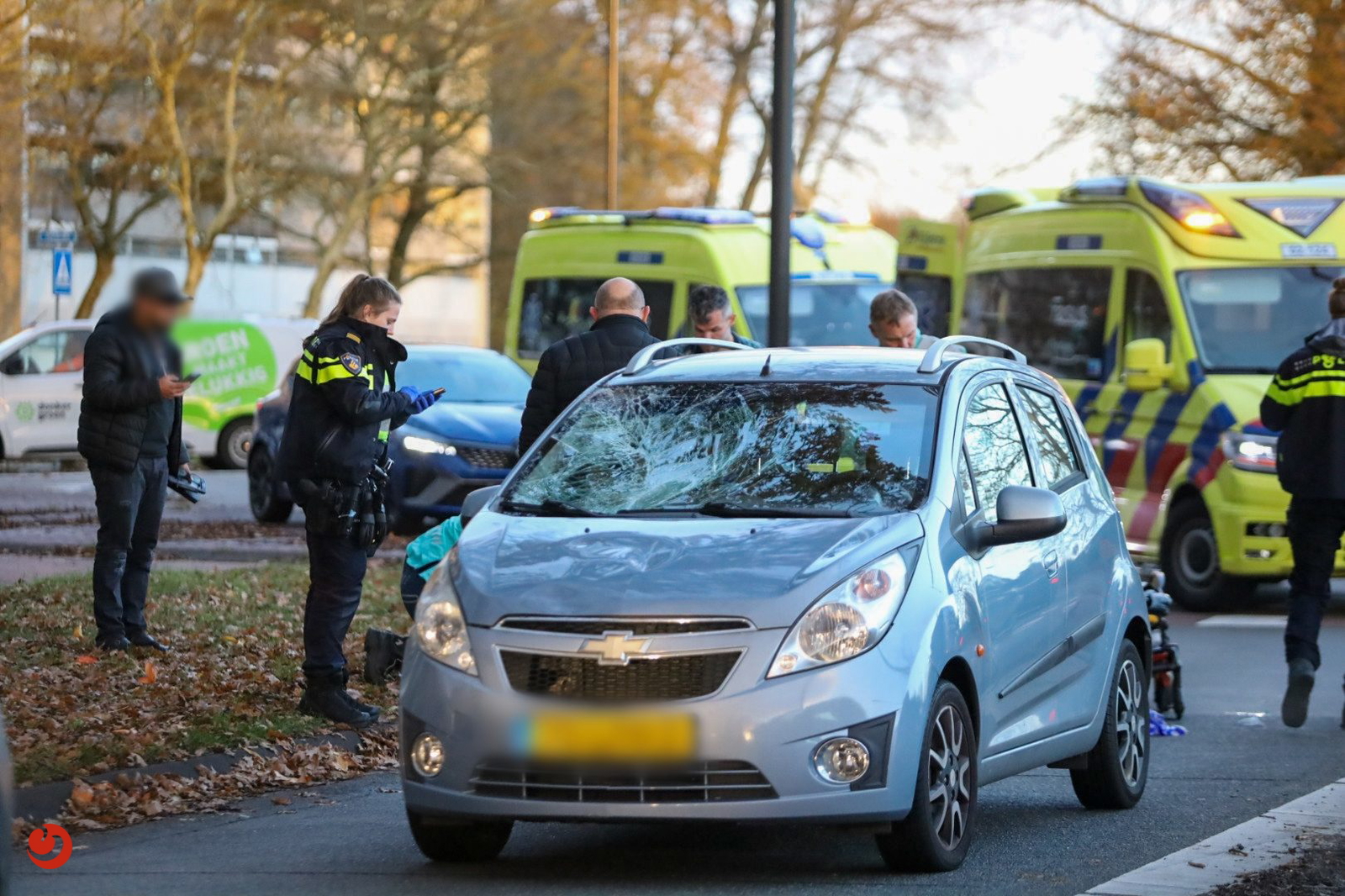 Ernstig ongeval: fietser geschept door automobilist in Drachten