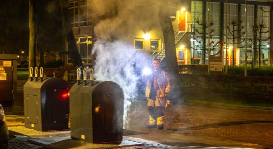 Brand in papiercontainer Heerenveen