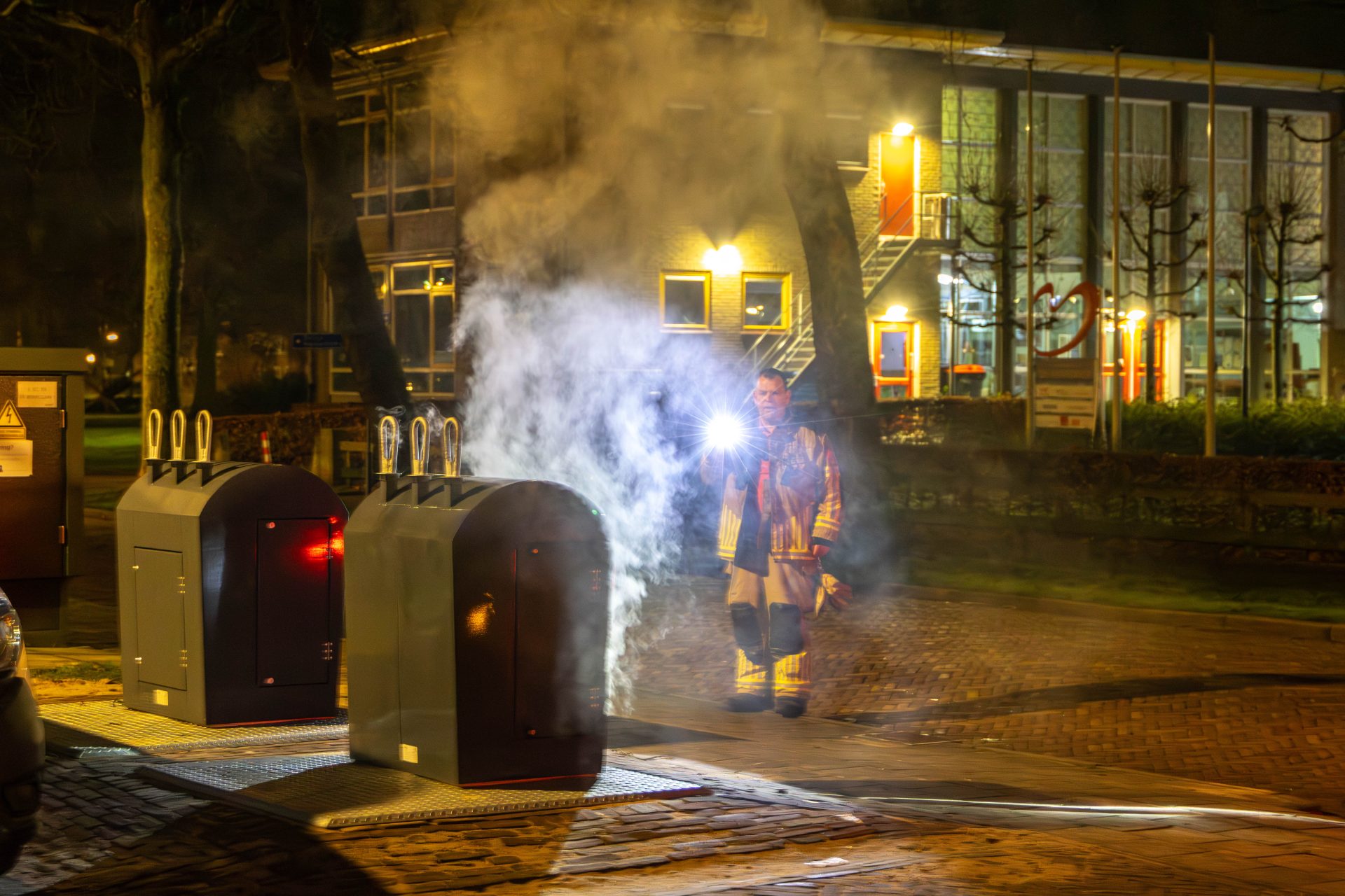 Brand in papiercontainer Heerenveen