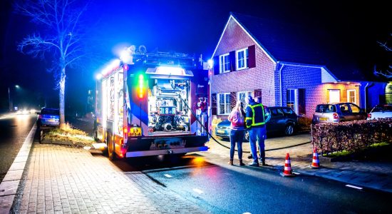 Sauna in brand in bijgebouw woning in Oudehorne