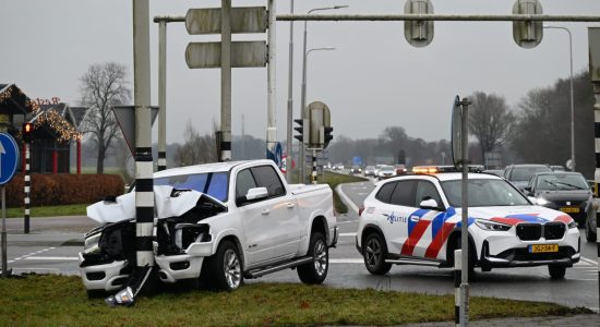 Forse schade bij ongeval N355 Ryptsjerk