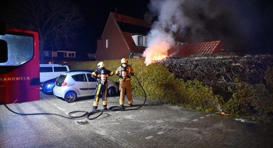 Woningbrand blijkt brandende heg in Franeker