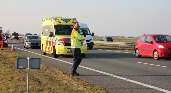Ongeval in file werkzaamheden N31 Haak om Leeuwarden